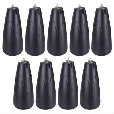 Rockville PEN-65T 6.5" 70V Hanging Pendant Speaker, 45W RMS, 140 Dispersion, 8 Ohm, Detachable Euro-Block Terminals, 9-Piece