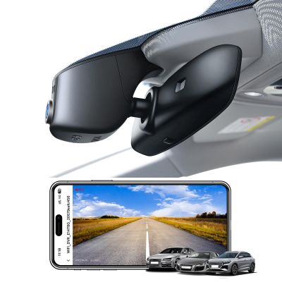 Mangoal 4K Dash Cam fit for Audi (Model A Black) 2019-2026 A4 A6 Allroad A3 A5 Q5 S4 S6 Q7 A8 S8 TT A7 S5 Q3 S3 S7 RS3 RS5 RS6 e-tron, OEM Look, UHD 2160P Video, WiFi & App, GPS, 64GB Card