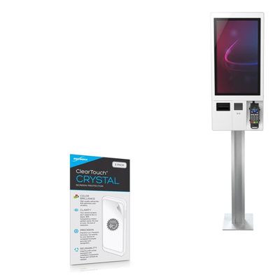 BoxWave Screen Protector Compatible with Diebold Nixdorf K-Two 22" - ClearTouch Crystal (2-Pack), HD Film Skin - Shields from Scratches
