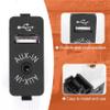 Fangyid Car USB AUX in Plug Auxiliary Input Socket Adapter for E81 E87 E90 F10 F12 E70 X4 X5 X6 view 2
