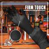 Glove Station Nitrile Disposable Gloves - Powder-Free, Latex-Free, Textured Grip, Diamond Textured Grip,Suitable for Industrial, Mechanical&Food Applications -Black -8MIL - XXL (100 Count) view 2