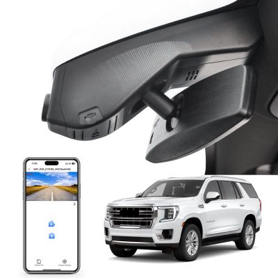 Mangoal 4K Dash Cam Custom fit for GMC Yukon, Yukon XL 2021-2022 (Model B), SLE SLT AT4 Denali, Integrated OEM Look, UHD 2160P Video, WiFi & App, G-Sensor, Loop Recording, Easy to Install, 64GB Card