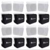 Rockville (8 HP65S-8 6.5" Outdoor/Indoor Home Theater Speakers w/Swivel Bracket Bundle with (8) RWBC65S Neoprene Covers for Select 6.5" Outdoor/Patio/Boat Speakers (16 Items) view 1