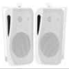 Rockville HP4S-8 4-in 360W Peak / 120W RMS Outdoor/Indoor Speakers, 8 Ohm, IPX44 Weather-Resistant, Swivel Brackets, Removable Paintable Grills, for Patio and Home Audio, 4-Piece view 4