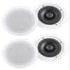 Rockville HC655 6.5" 2-Way 500-Watt in-Ceiling Home Theater Speakers 8-Ohm, Paintable Flush Grills, Mylar Dome Tweeter, 4-Piece view 1