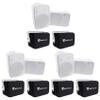 Rockville (6 HP65S 6.5" Outdoor/Indoor Home Theater Speakers w/Swivel Bracket Bundle with (6) RWBC65S Neoprene Covers for Select 6.5" Outdoor/Patio/Boat Speakers (12 Items) view 1