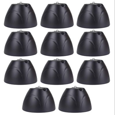Rockville PEN-65T 6.5 in 70V Hanging Pendant Speaker, Black, 56Hz-20kHz, 6.5 in Polypropylene Woofer, PEI Dome Tweeter, Commercial Audio, 11-Piece