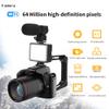 Yoidesu 4K Vlogging Camera for, 64MP Night Vision Digital Camera for Photography with, 3in Screen 16X Digital Zoom Camcorders Video Camera with Fill Light Mic Stabilizer view 2