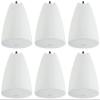 Rockville PEN-65T White 6.5" 70V/100V/8-Ohm Hanging Pendant Speakers, Crisp Audio, Simple Setup, Sturdy Design, Perfect for Offices and Cafes (6 Item) view 1
