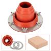 Tceapoo Tent Stove Jack Kit, Silicone High Temp Flexible Roof Jack Pipe Boot Metal Roofing Pipe Flashing for Bell Tent,Yurt,Wood Burner,Travel Stove (Pipe OD 1 3/4"-3 1/4") view 1