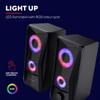 Trust Gaming GXT 606B Javv PC Gamer 2.0 Speaker with RGB LED Lighting, 12W (6W RMS), USB Power, 3.5 mm Jack, Compact Speaker System, Computer/Laptop - Black view 3