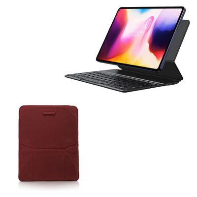 BoxWave Case Compatible with Chuwi HiPad Pro - Velvet Pouch Stand, Velour Slip Sleeve Built-in Foldable Kickstand - Burgundy