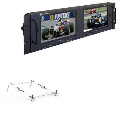 BoxWave Stand and Mount Compatible with Cooltouch RX-702A - Pocket Aluminum Stand 3-in-1, Portable Multi Angle Viewing Riser - Metallic Silver