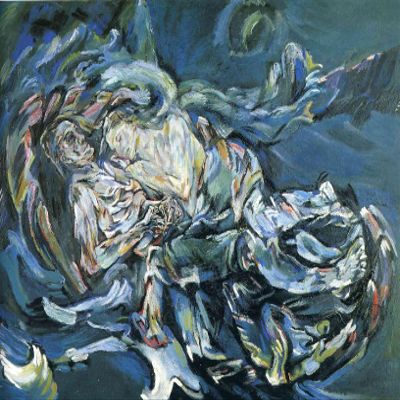 Oskar Kokoschka : The Bride of the Wind : 1914 : Archival Quality Art Print