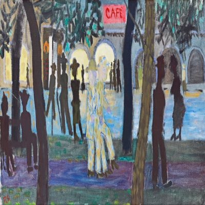 Ragnar Sandberg : The Alley by the Square : Archival Quality Art Print