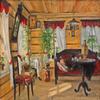 Sergei Vlasov : An Afternoon Nap at the Dacha : Archival Quality Art Print view 1