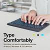 BoxWave Keyboard Compatible with Visual Land Prestige Elite 10QH - SlimKeys Bluetooth Keyboard - with Backlight, Portable Slim LED 7 Colors - Jet Black view 3