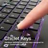 BoxWave Keyboard Compatible with Visual Land Prestige Elite 10QH - SlimKeys Bluetooth Keyboard - with Backlight, Portable Slim LED 7 Colors - Jet Black view 4