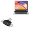 BoxWave Smart Gadget Compatible with Chuwi FreeBook - AllReader SD Card Reader, microSD Card Reader SD Compact USB - Jet Black view 1