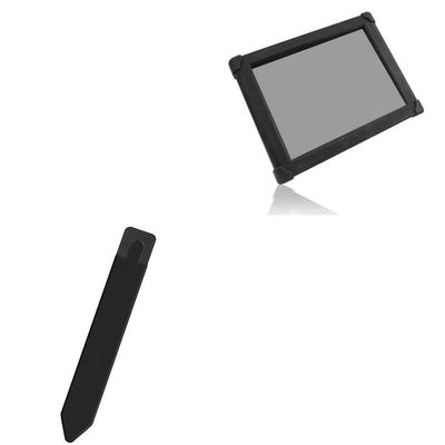 BoxWave Stylus Pouch Compatible with iKey IK-FPMT-15-1500 - Stylus PortaPouch, Pen Stylii Holder Carrier Portable Self-Adhesive - Jet Black