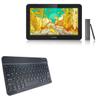 BoxWave Keyboard Compatible with XP-Pen Pro 16TP - SlimKeys Bluetooth Keyboard, Portable Thin with Chiclet-Style Keys - Jet Black view 1