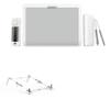 BoxWave Stand and Mount Compatible with Xencelabs Pen Tablet Bundle SE (Medium) - Pocket Aluminum Stand 3-in-1, Portable Multi Angle Viewing Riser - Metallic Silver view 1