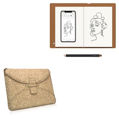 BoxWave Case Compatible with Huion Note - Quorky Pouch, Durable, Lightweight Cork Envelope Sleeve Cover