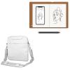 BoxWave Case Compatible with Huion Note - Encompass Urban Bag, Over Shoulder Messenger Straps Handle Bag Pockets - Cool Grey view 1