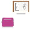 BoxWave Case Compatible with Huion Note - SoftSuit with Pocket, Soft Pouch Neoprene Cover Sleeve Zipper Pocket - Flamingo Pink view 1