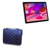 BoxWave Case Compatible with Alldocube iPlay 50S - Quilted Carrying Bag, Soft Synthetic Leather Cover w/Diamond Design - Navy view 1