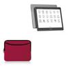 BoxWave Case Compatible with Dasung Not-eReader 103 (EP1030312) - SoftSuit with Pocket, Soft Pouch Neoprene Cover Sleeve Zipper Pocket - Crimson Red view 1