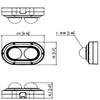Hanwha PNM-7082RVD 2X2MP IR ICR extremeWDR Outdoor Network H.265 PoE+ Multi-Directional Dome Camera with 3~6mm(2X) Motorized varifocal 75 tilt Angle Lens, White/Aluminum view 4