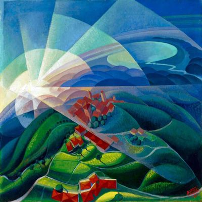 Aurora Flying : Gerardo Dottori : Archival Quality Art Print