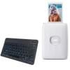 BoxWave Keyboard Compatible with Fujifilm Instax mini Link 2 - SlimKeys Bluetooth Keyboard - with Backlight, Portable Slim LED 7 Colors - Jet Black view 1