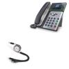 BoxWave Cable Compatible with Poly Edge E350 - AllCharge miniSync, Retractable, Portable USB Cable - Jet Black view 1
