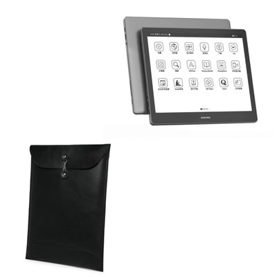 BoxWave Case Compatible with Dasung Not-eReader 103 (EP1030312) - Nero Leather Envelope, Leather Wallet Style Flip Cover