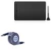 BoxWave Cable Compatible with Huion Inspiroy H1161 - miniSync - USB-A to USB Type-C, Retractable Cable 5 Pre-Set Lengths Avoid Tangles view 1