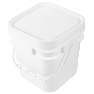 VILLFUL White Abs Bucket Lid Paint Bucket Storage Tub Handles Paint Storage Box Touch up Container