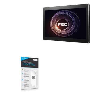 BoxWave Screen Protector Compatible with FEC PP-9122W (22 in) - ClearTouch Crystal (2-Pack), HD Film Skin - Shields from Scratches