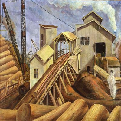 William Arthur Cooper : Lumber Industry : 1934 : Archival Quality Art Print