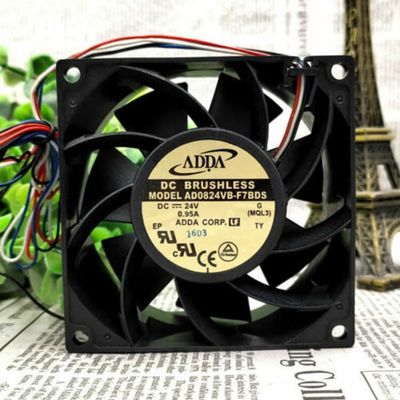 AD0824VB-F7BDS 8038 8CM 24V 0.95A 4-Wire Cooling Fan
