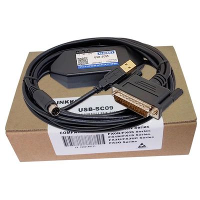 MZBYDLM FX A PLC Universal Download Cable Programming Cable USB-SC09 ISO
