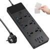 European Power Strip, Jumpso Universal Power Strip with 6 AC Outlets and 4 USB Ports, 110-240v, 3000w 6ft Extension Cord with EU Plug, Outlet Extender Plug Adapter for Overseas Travel Essentials view 1