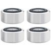 Uonlytech 4pcs Aluminum Alloy Speaker Isolation Pads Durable Floor Protectors for Turntables and Speakers Vibration Absorption Base Mat Improves Sound Quality Easy Installation Compatible view 1