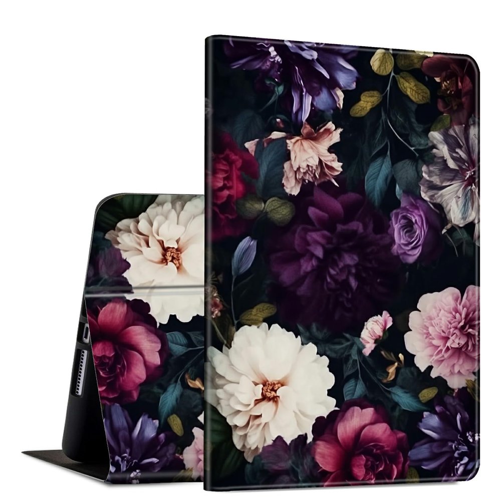GFRGTFHYT for Kindle Scribe 10.2 inch Case 2022 Release PU Leather Slim Lightweight Multiple Angles Stand Smart Cover with Auto Wake/Sleep for Kindle Scribe 10.2", Flowers
