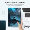 GFRGTFHYT for Kindle Scribe 10.2 inch Case 2022 Release PU Leather Slim Lightweight Multiple Angles Stand Smart Cover with Auto Wake/Sleep,Wolf Moon view 4