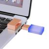 3C Light 32GB 2.0 USB Flash Drive Crystal Jewelry USB Flash Disk Jump Drive Thumb Drive Glass Small Compact Portable Rectangle Shape Pen Drive Memory Stick Data Storage Gift (Rose Gold) view 2