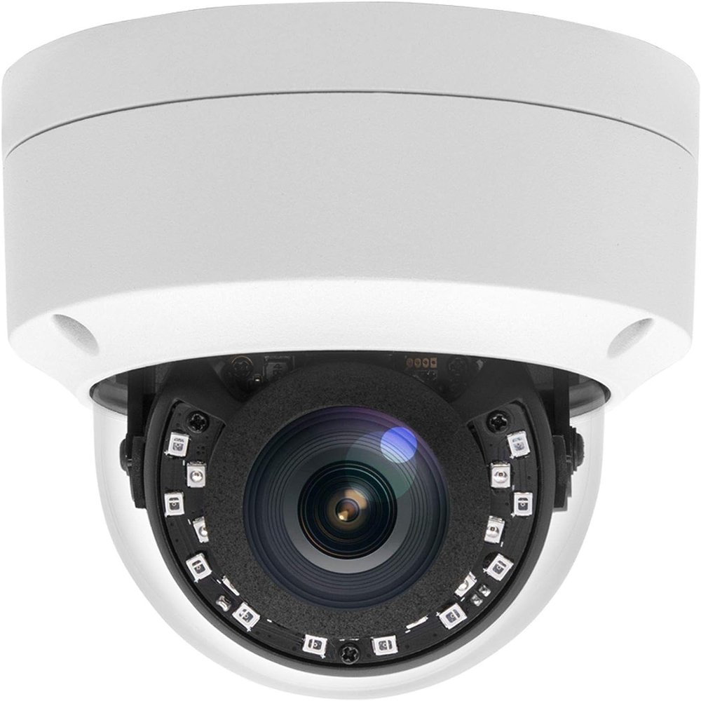Tennoz 8MP 4K PoE IP Vandal Dome Security Camera Outdoor, H.265 IP Network PoE Camera with 2.8mm Lens, 105 Wide Angle, IP66 Waterproof, 80ft IR Night Vision, Human Motion Detection