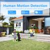 Tennoz 8MP 4K PoE IP Vandal Dome Security Camera Outdoor, H.265 IP Network PoE Camera with 2.8mm Lens, 105 Wide Angle, IP66 Waterproof, 80ft IR Night Vision, Human Motion Detection view 4