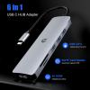 Docking Station, 6-in-1 USB C Hub with 4K HDMI Output, SD/TF Card Reader, USB 3.0 Up to 5Gpbs, Compatible for Laptop and Other Type C Devices view 3